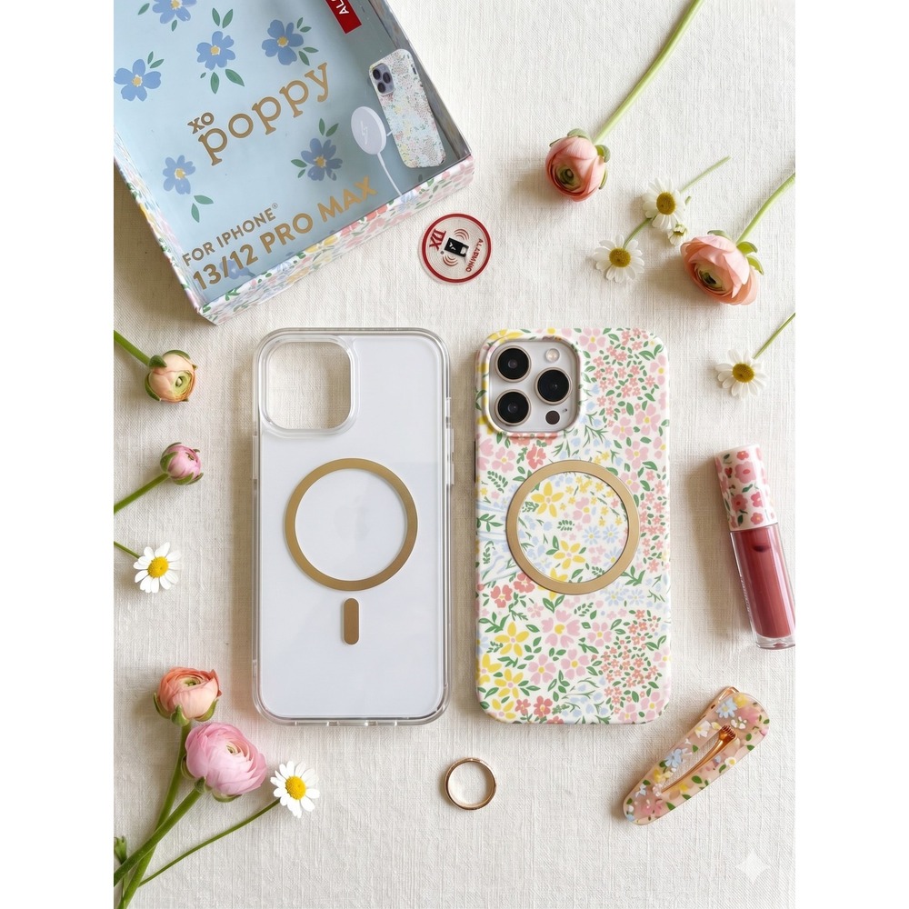 XO Poppy Phone Case iPhone 13/12 Pro Max Clear New MagSafe Compatible Slim